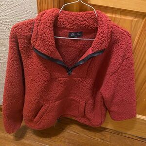 Love Tree size large half zip fleece